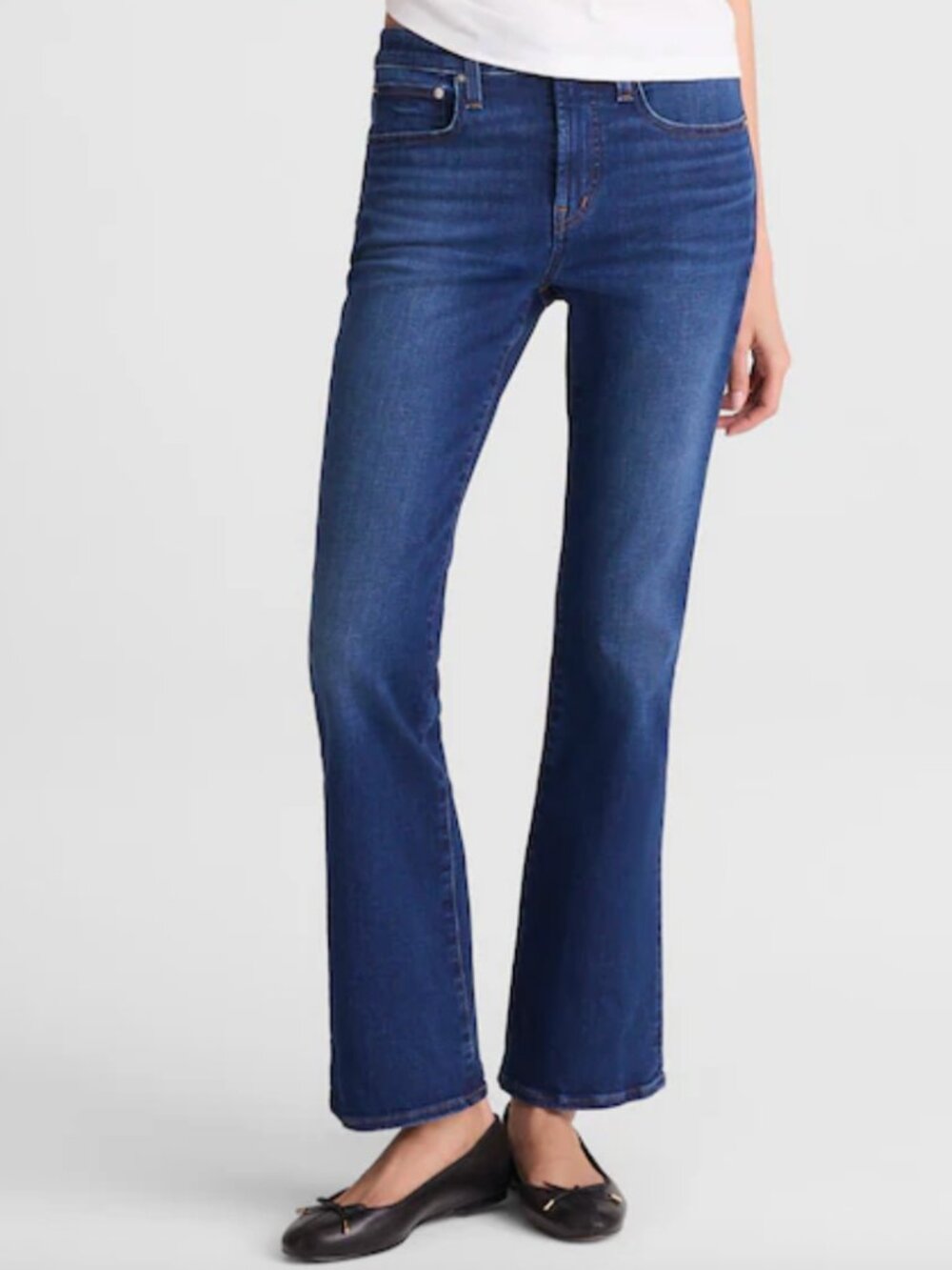 Madewell The Tall Flare Crop Jean in Super Stretch Denim T27 Tall